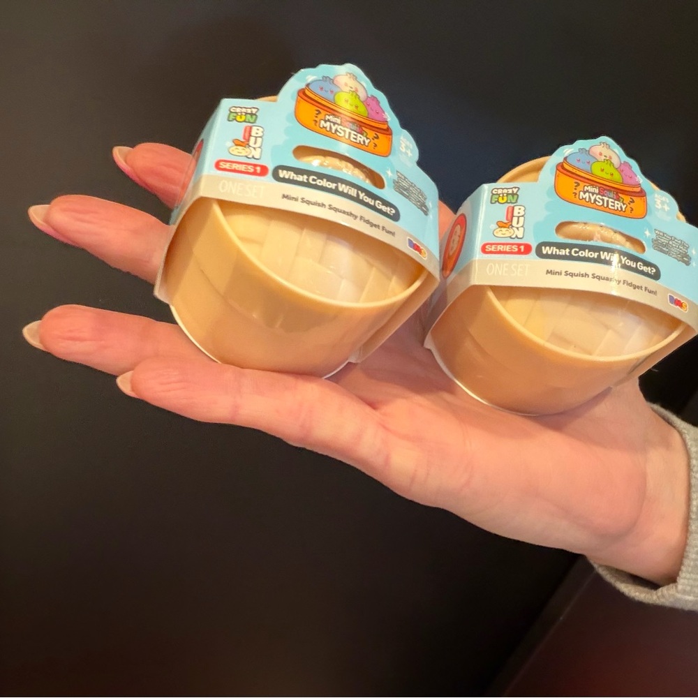 2 MINI - Squishy Bao Bun FIVE BELOW Viral Mystery Dumpling Rainbow RARE